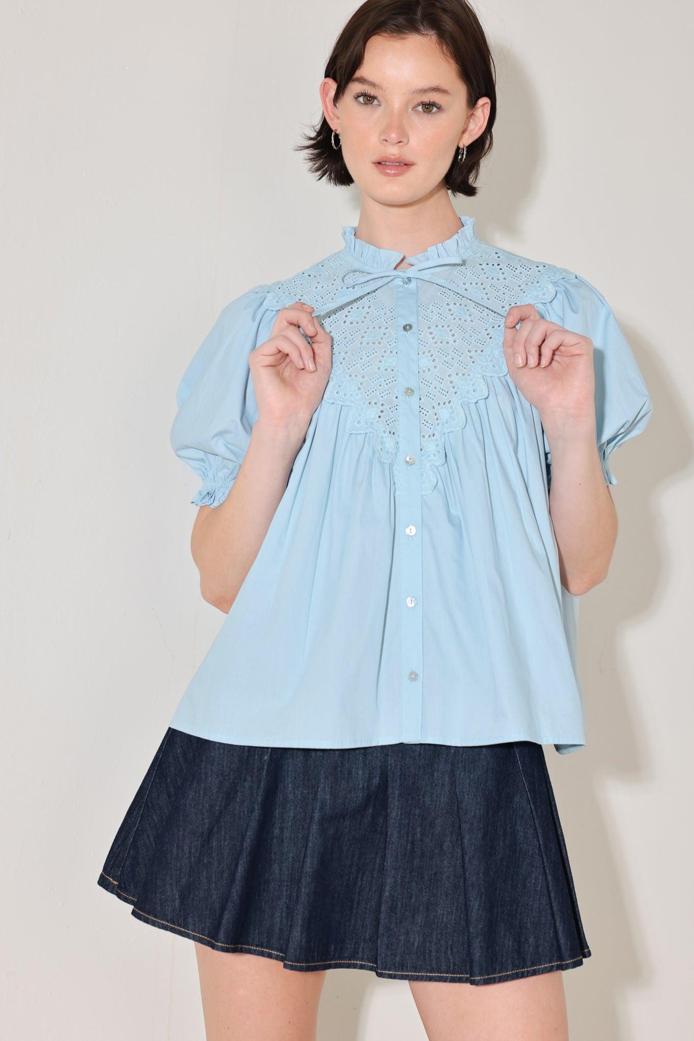 SWEET NOTE MOMENT WOVEN TOP Flying Tomato