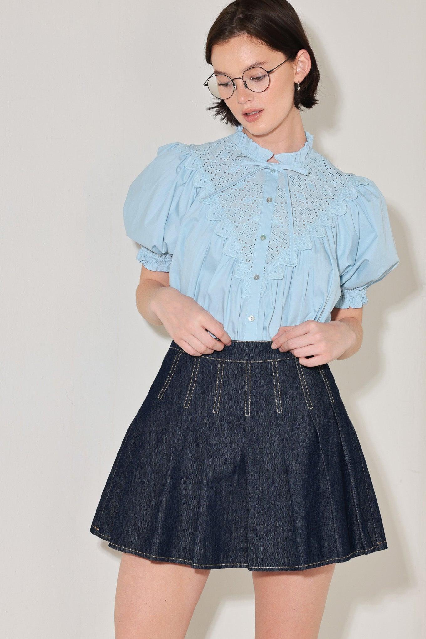 SWEET NOTE MOMENT WOVEN TOP Flying Tomato