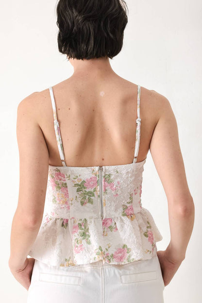GARDEN STAY WOVEN BUSTIER TOP Flying Tomato