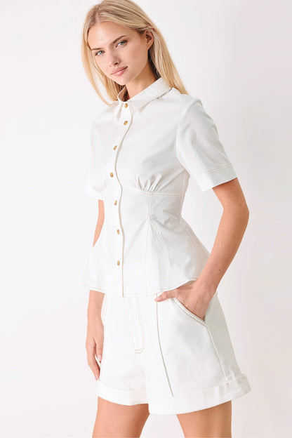 MADE FOR SUNSHINE WOVEN TOP Flying Tomato