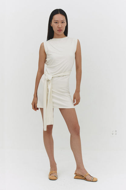 BEATRIZ DRESS IN OFF WHITE findmenowthelabel