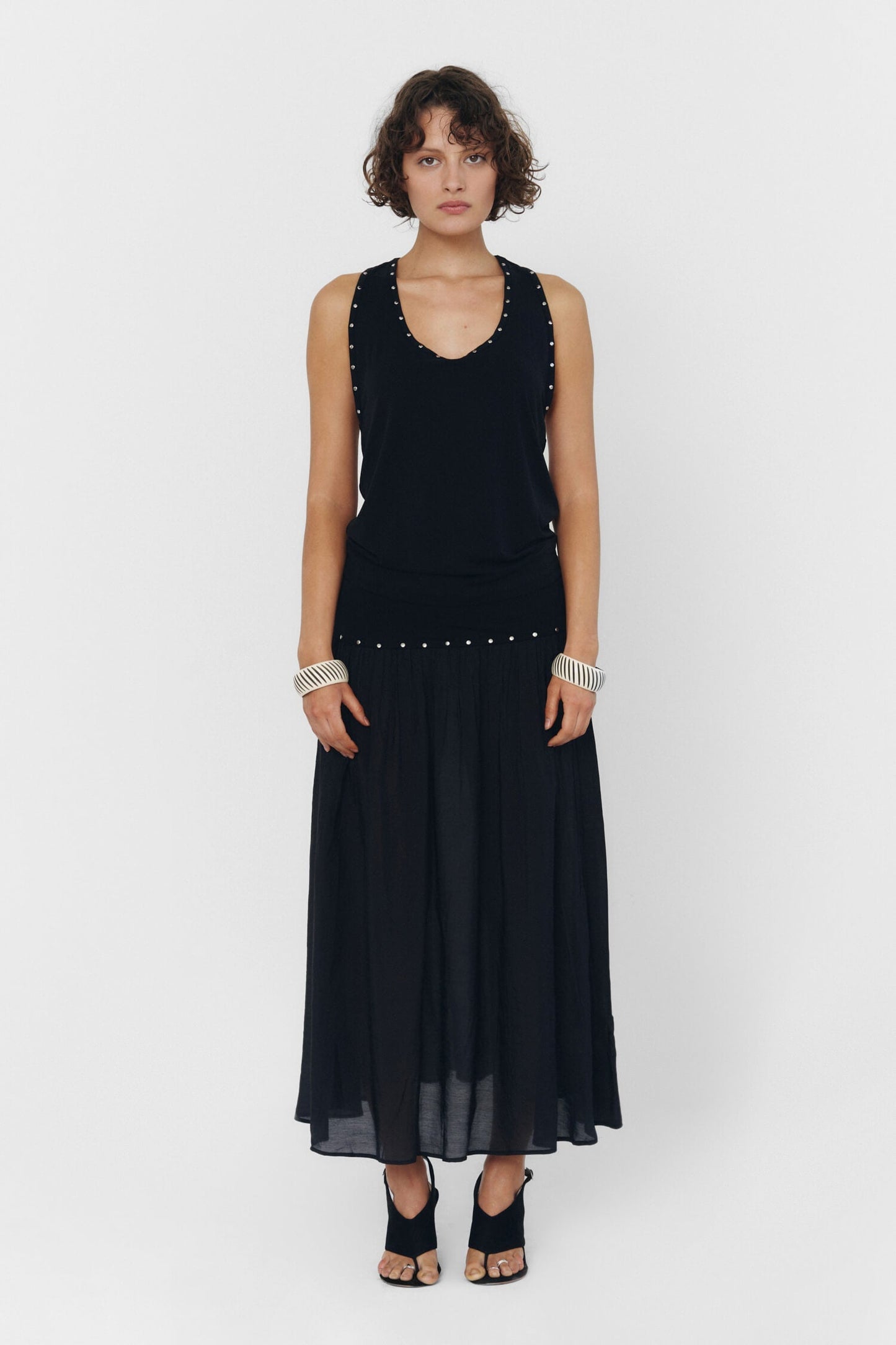 YUAN TANK TOP IN BLACK findmenowthelabel