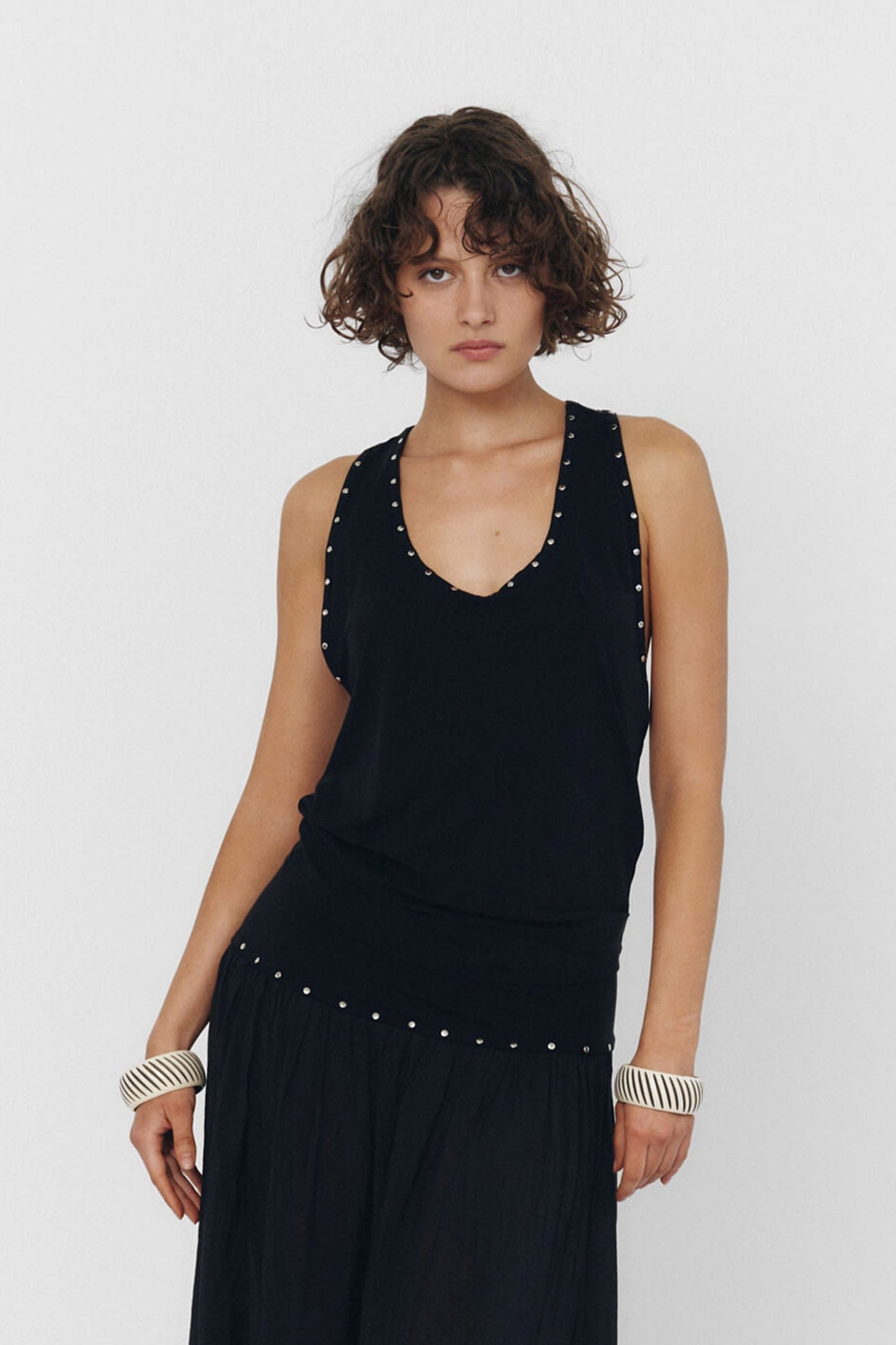 YUAN TANK TOP IN BLACK findmenowthelabel