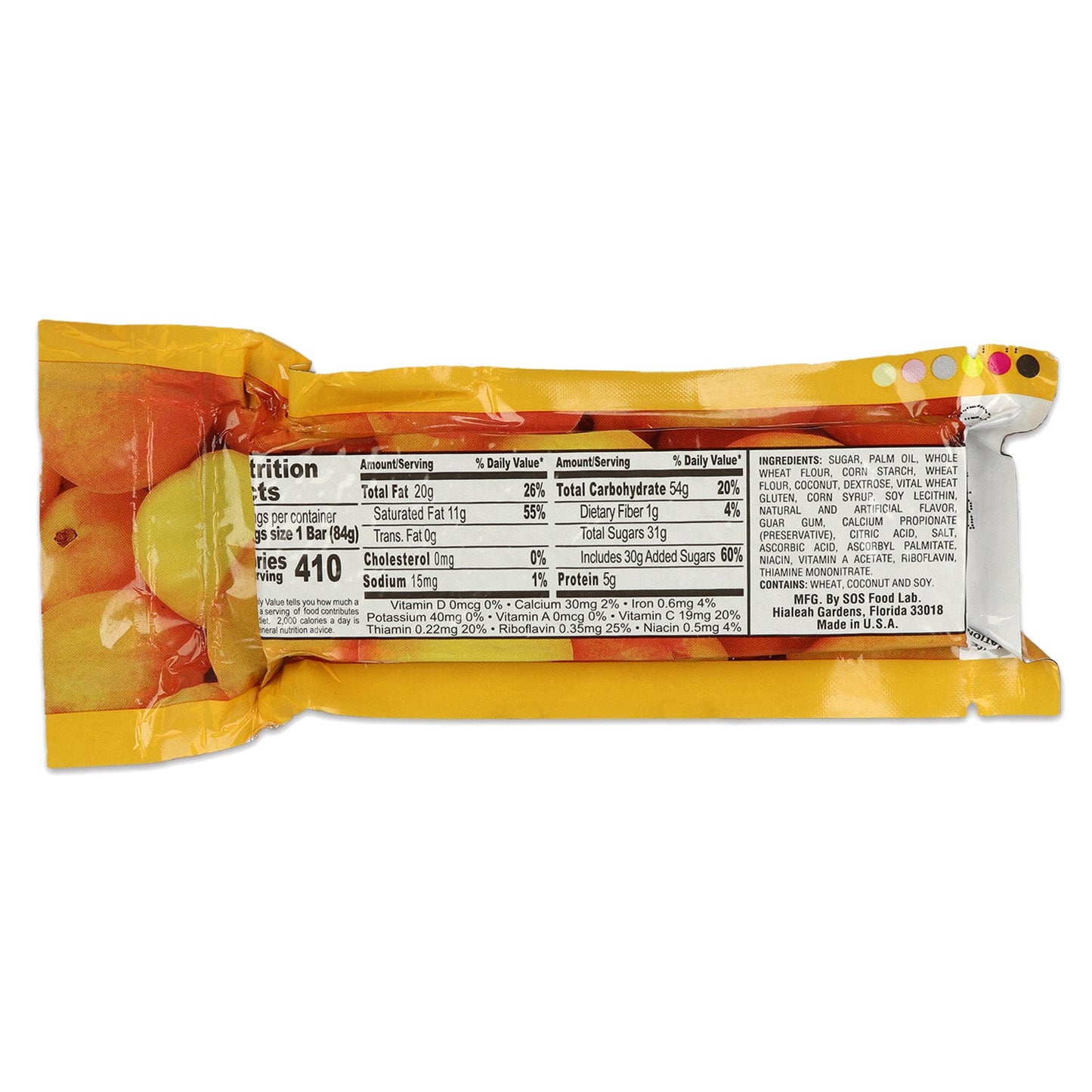Millennium Energy Bar Apricot 400 Calories quakekits.com