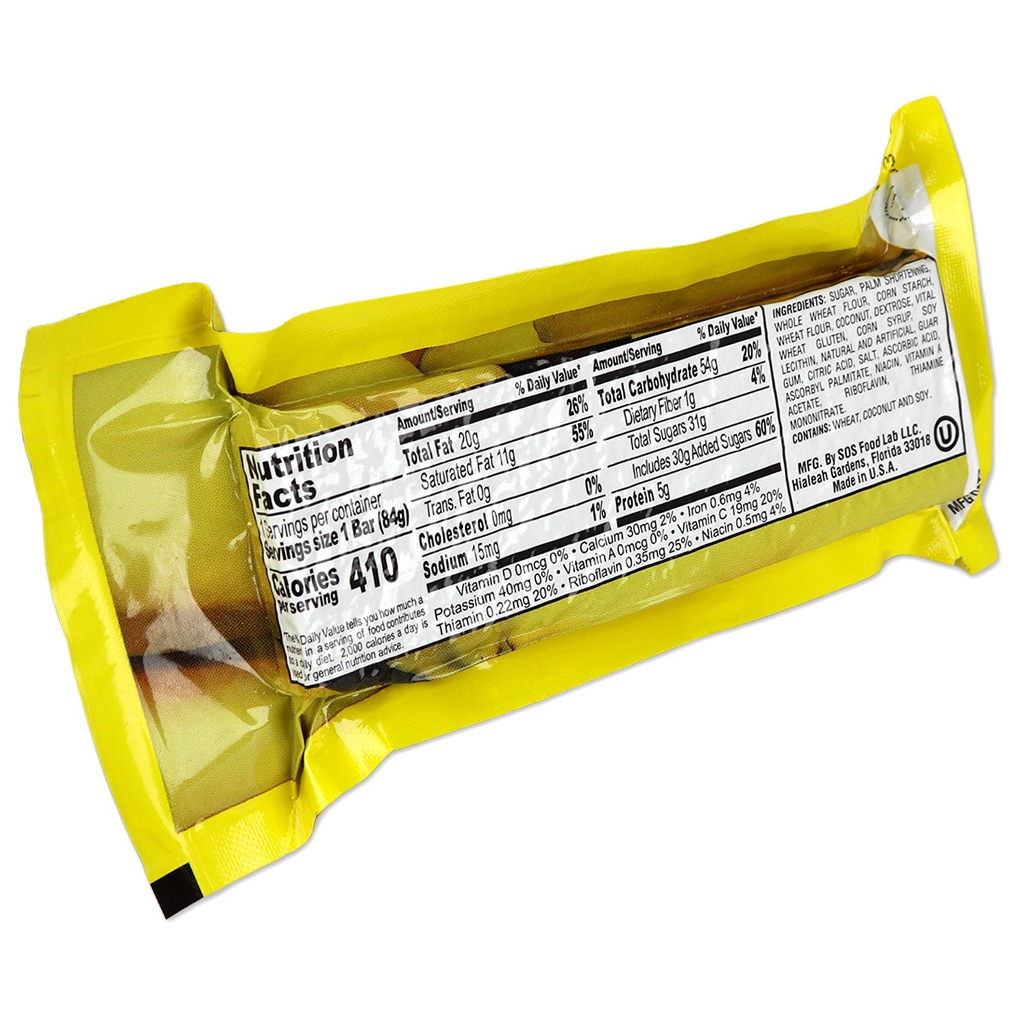 Millennium Energy Bar Banana 400 Calories quakekits.com