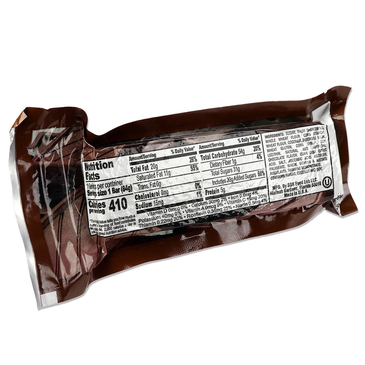 Millennium Energy Bar Chocolate 400 Calories quakekits.com