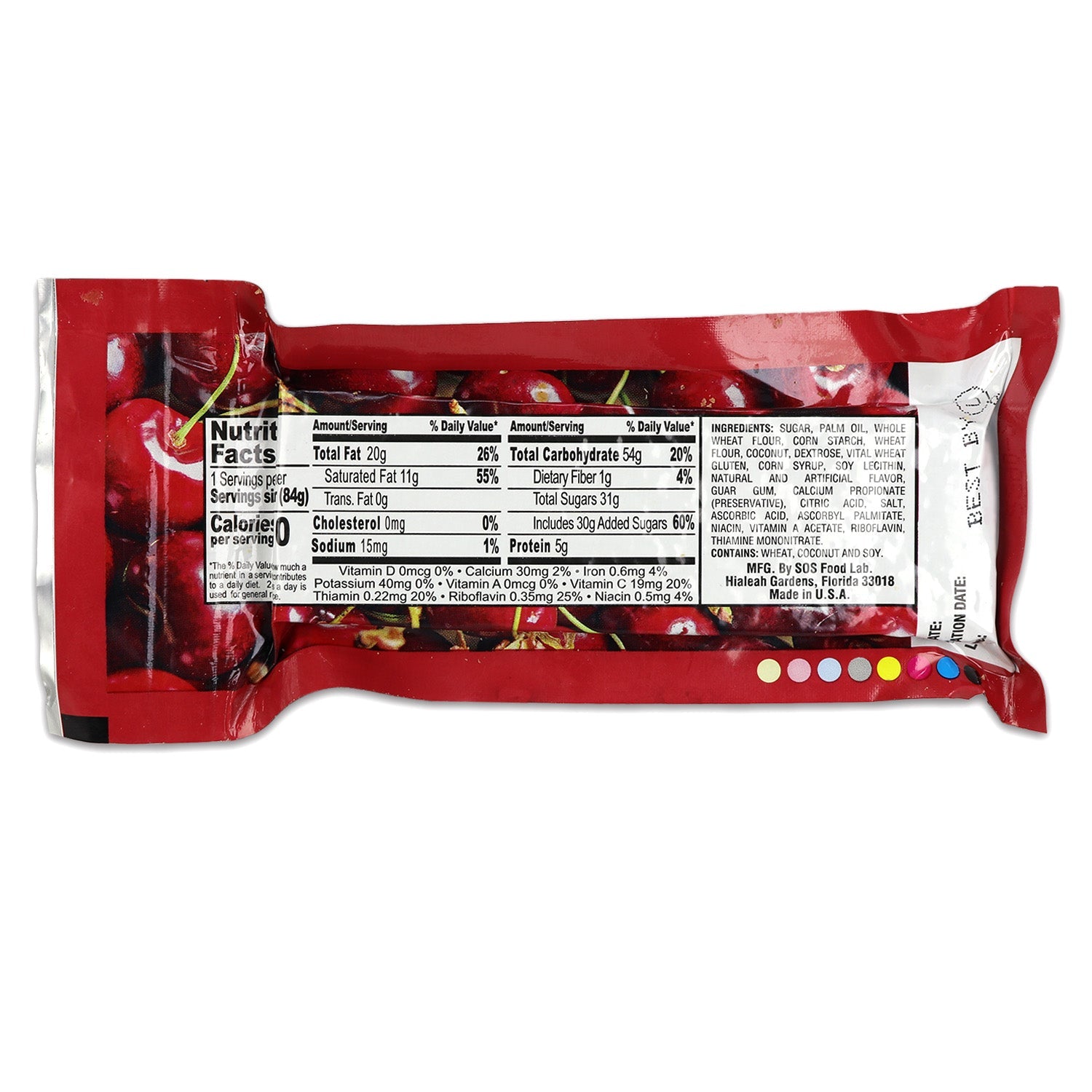 Case of 144 Cherry Bars quakekits.com