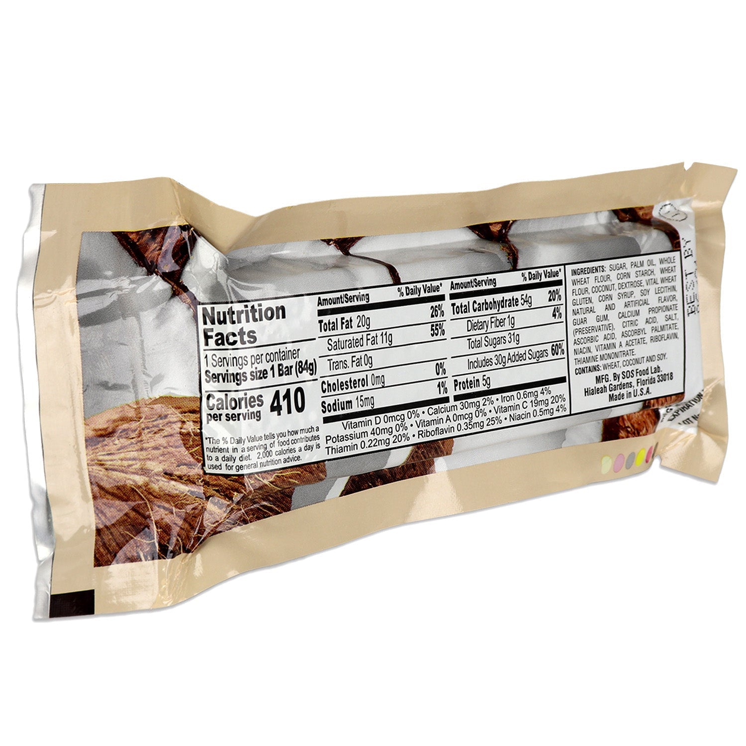Millennium Energy Bar Coconut 400 Calories quakekits.com