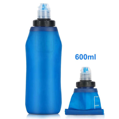 Collapsible Water Filter Bottle – 600 ml HygieniSafe® quakekits.com