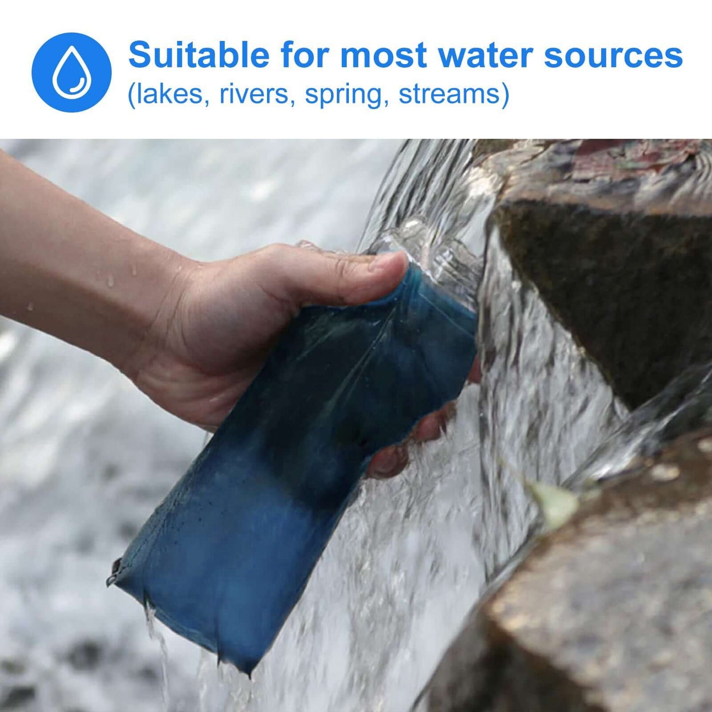 Collapsible Water Filter Bottle – 600 ml HygieniSafe® quakekits.com