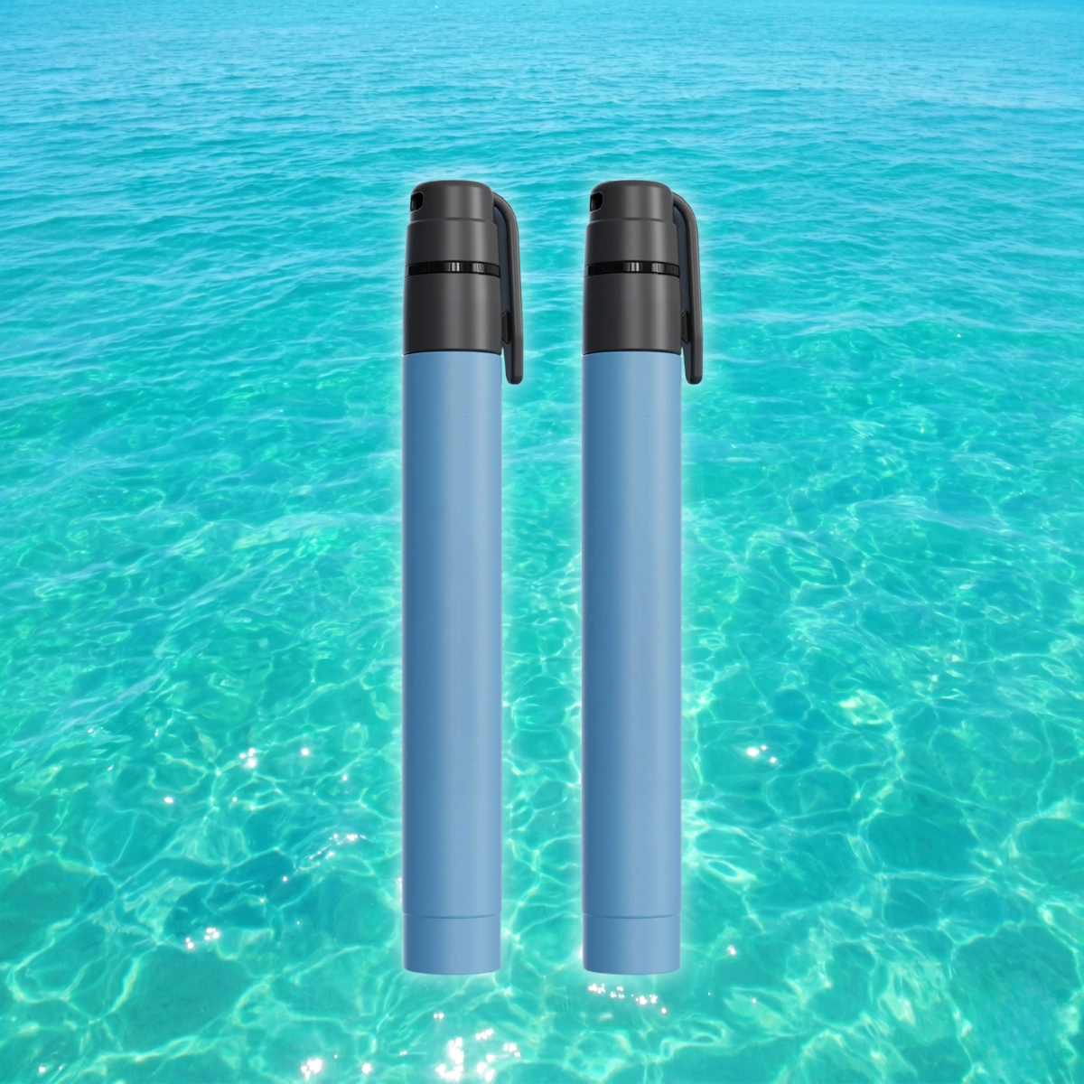 Ultra Compact Water Purification Straw - HygieniSafe® - 2 Pack quakekits.com