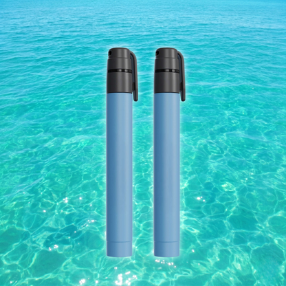 Ultra Compact Water Purification Straw - HygieniSafe® - 2 Pack quakekits.com
