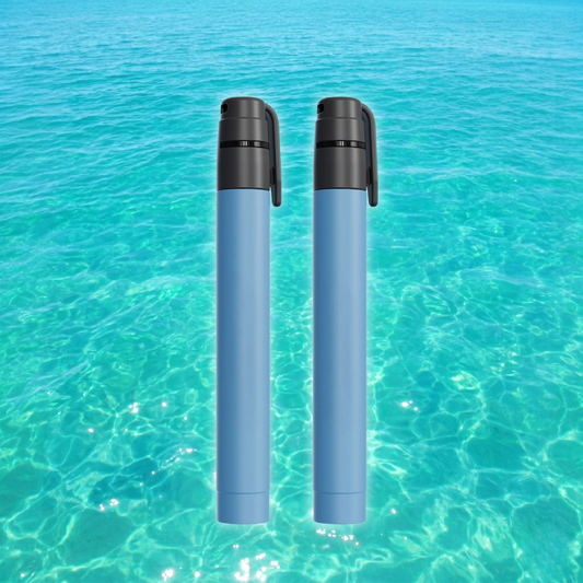 Ultra Compact Water Purification Straw - HygieniSafe® - 2 Pack quakekits.com