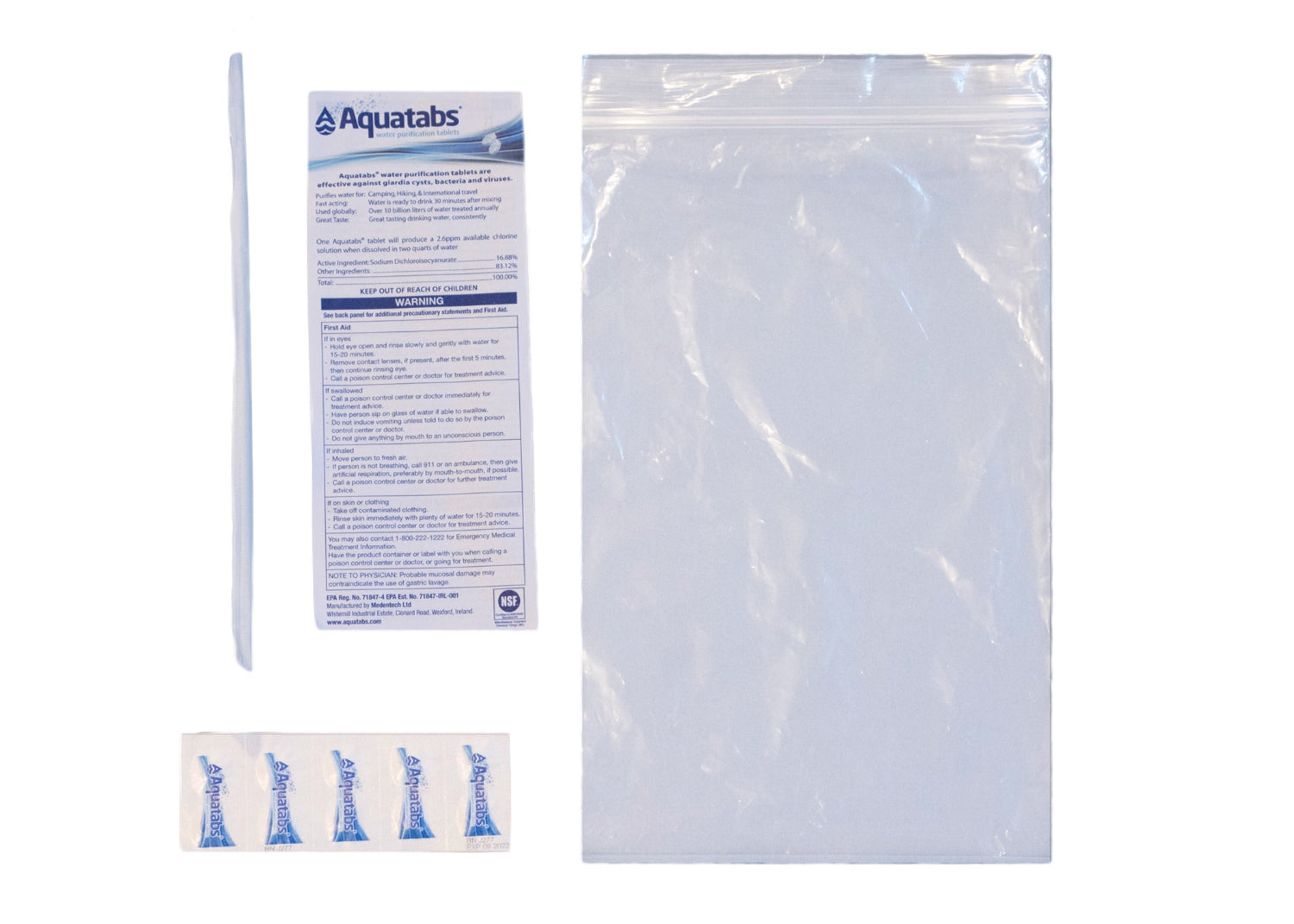 Hydration Kit with 10 Water Purification Tablets quakekits.com