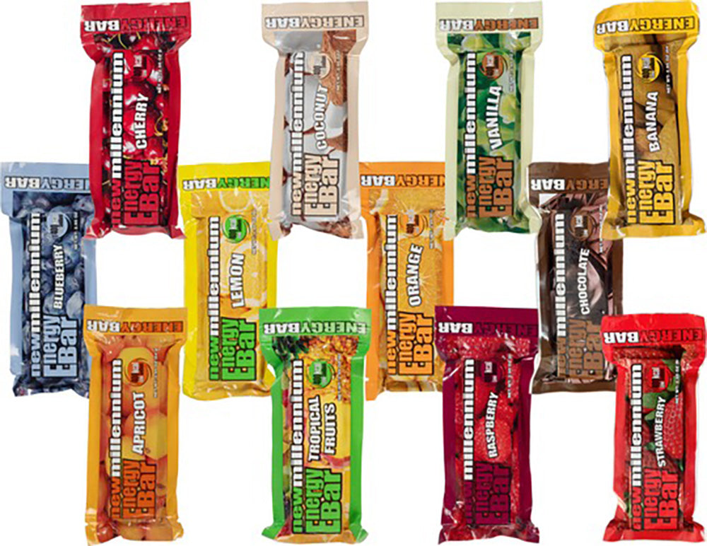 Millennium Energy Bar (Variety Pack), Case of 144 quakekits.com