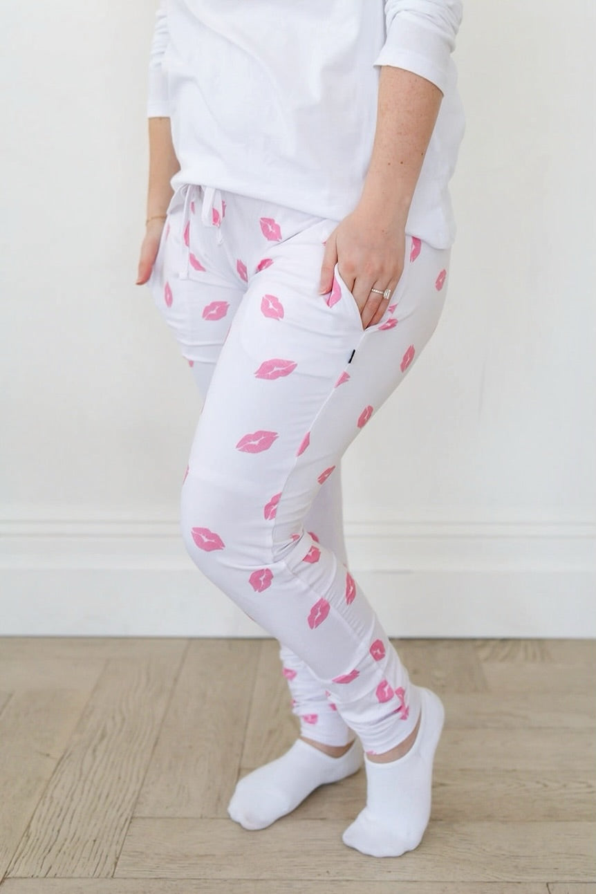 Kisses - Women's Jogger Blush Lotus