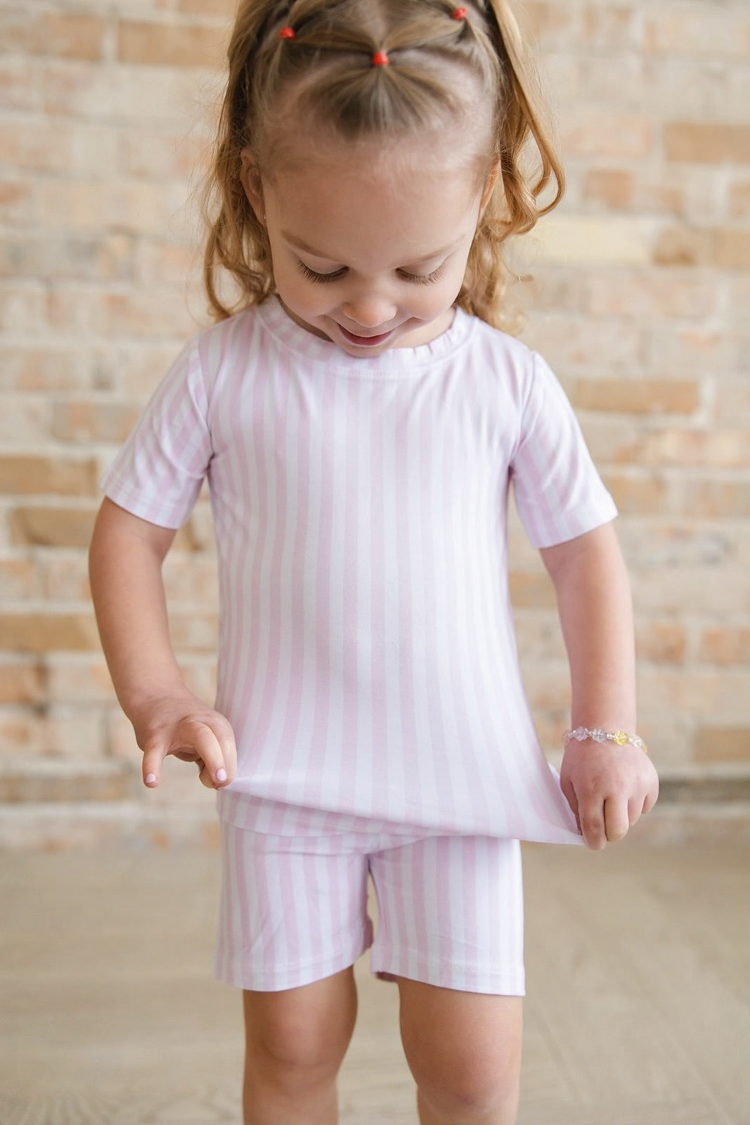 Pink Stripes - Short Set Blush Lotus