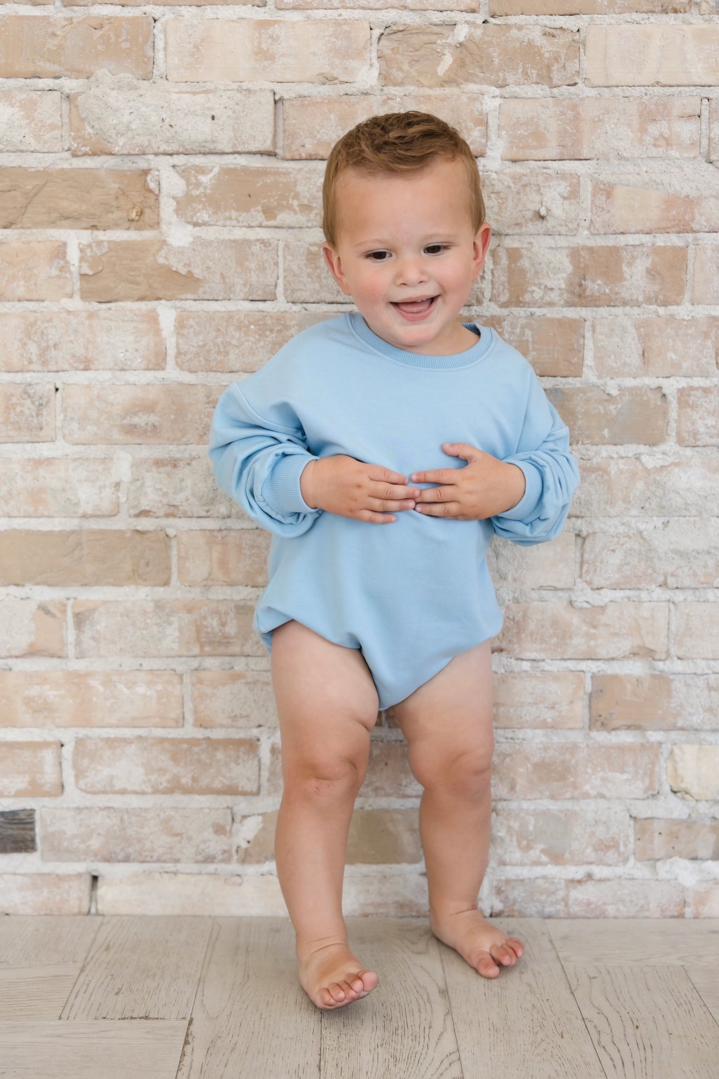 Portorosso Sky - Cloud Terry Bubble Romper Blush Lotus