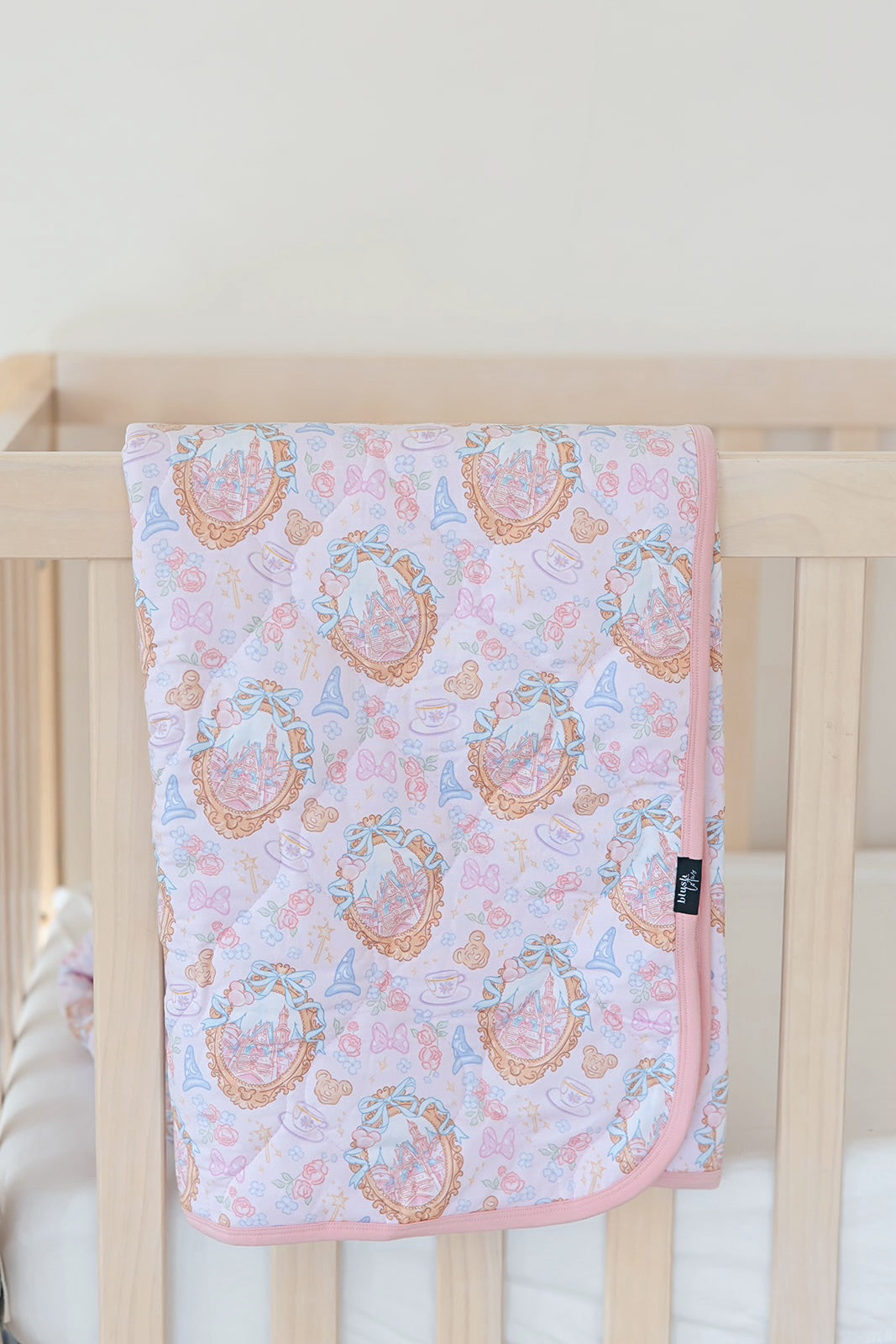 When You Wish - Quilted Blanket Blush Lotus