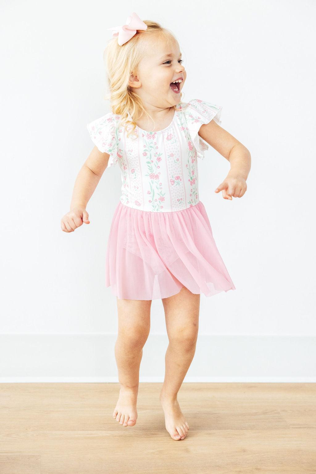 Fancy Florals S/S Twirl Leotard Mila & Rose ®