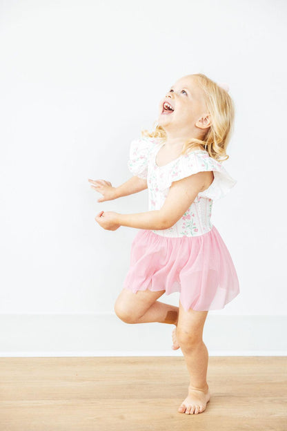 Fancy Florals S/S Twirl Leotard Mila & Rose ®