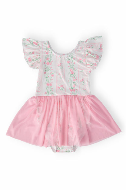 Fancy Florals S/S Twirl Leotard Mila & Rose ®