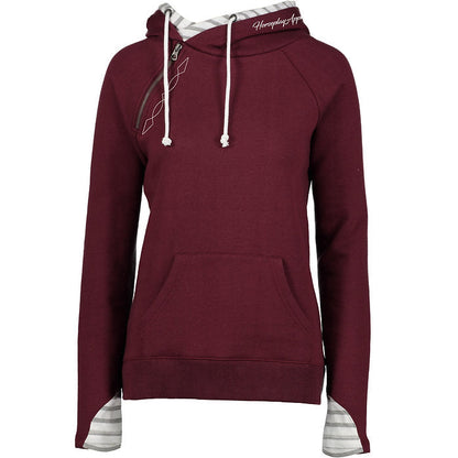 Fancy Stitch Hoodie: Cranberry Horseplay Apparel