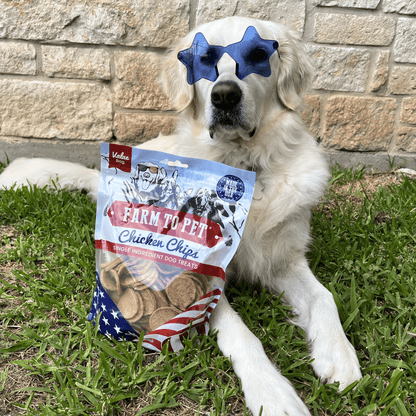 Americana Chicken Chips for Dogs | Celebrate with USA-made Dog Treats Farm To Pet