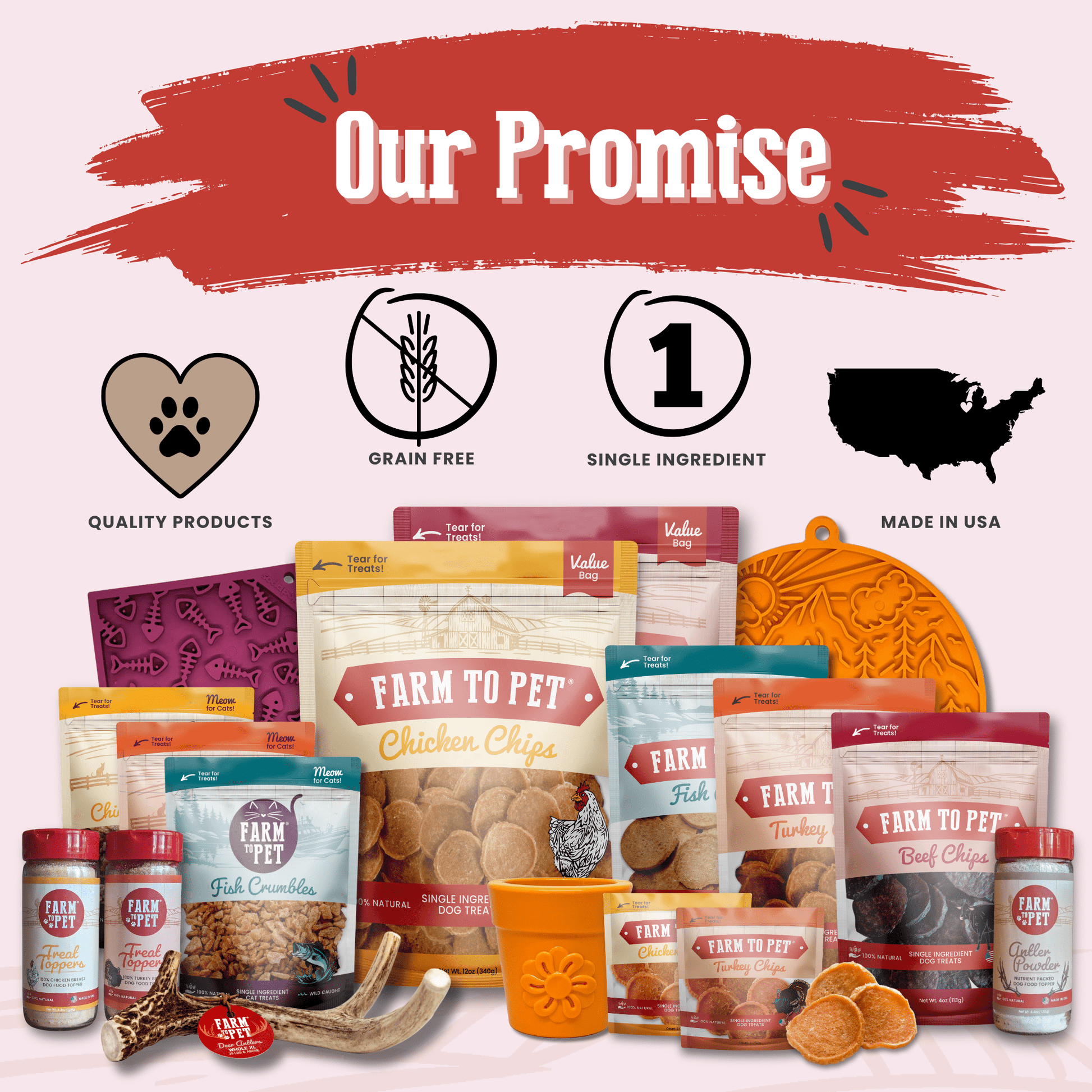 Puppy Packs 'n Snacks Dog Treat Starter Pack | Single-Ingredient Training Treats Farm To Pet