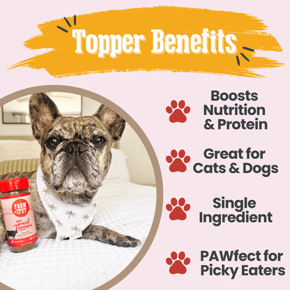 Treat Topper Beef Dog Food Topper | Powdered Meal Topper for Pets Farm To Pet
