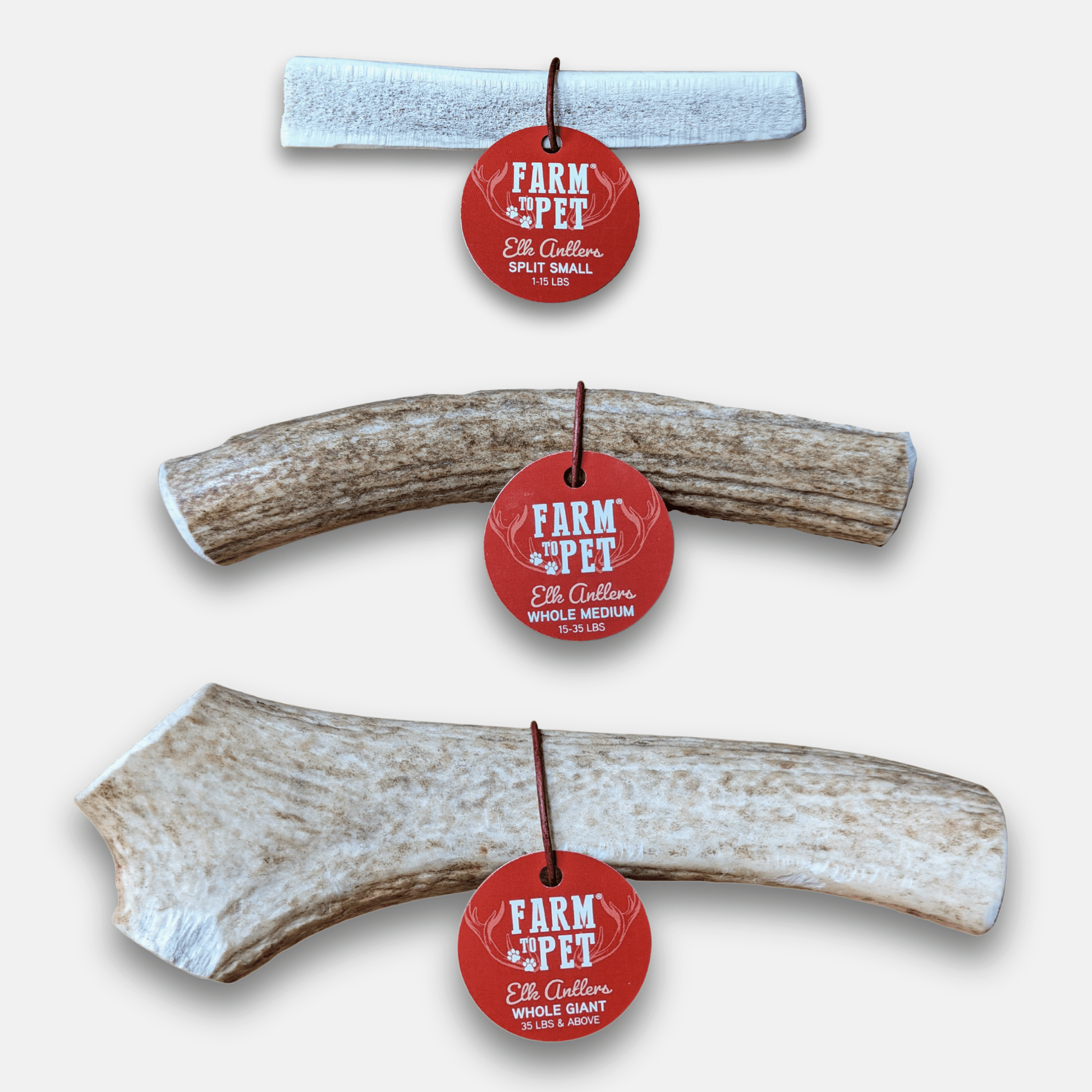 Elk Antler Dog Chews | All-Natural Whole and Split Elk Antler Chews for Dogs Farm To Pet
