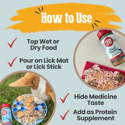 Treat Topper Fish Dog Food Topper | Low-Fat Meal Topper for Pets Farm To Pet