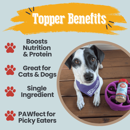 Treat Topper Fish Dog Food Topper | Low-Fat Meal Topper for Pets Farm To Pet