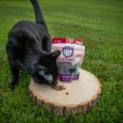 Beef Crumbles Cat Treats | High Protein Treats for Cats Farm To Pet