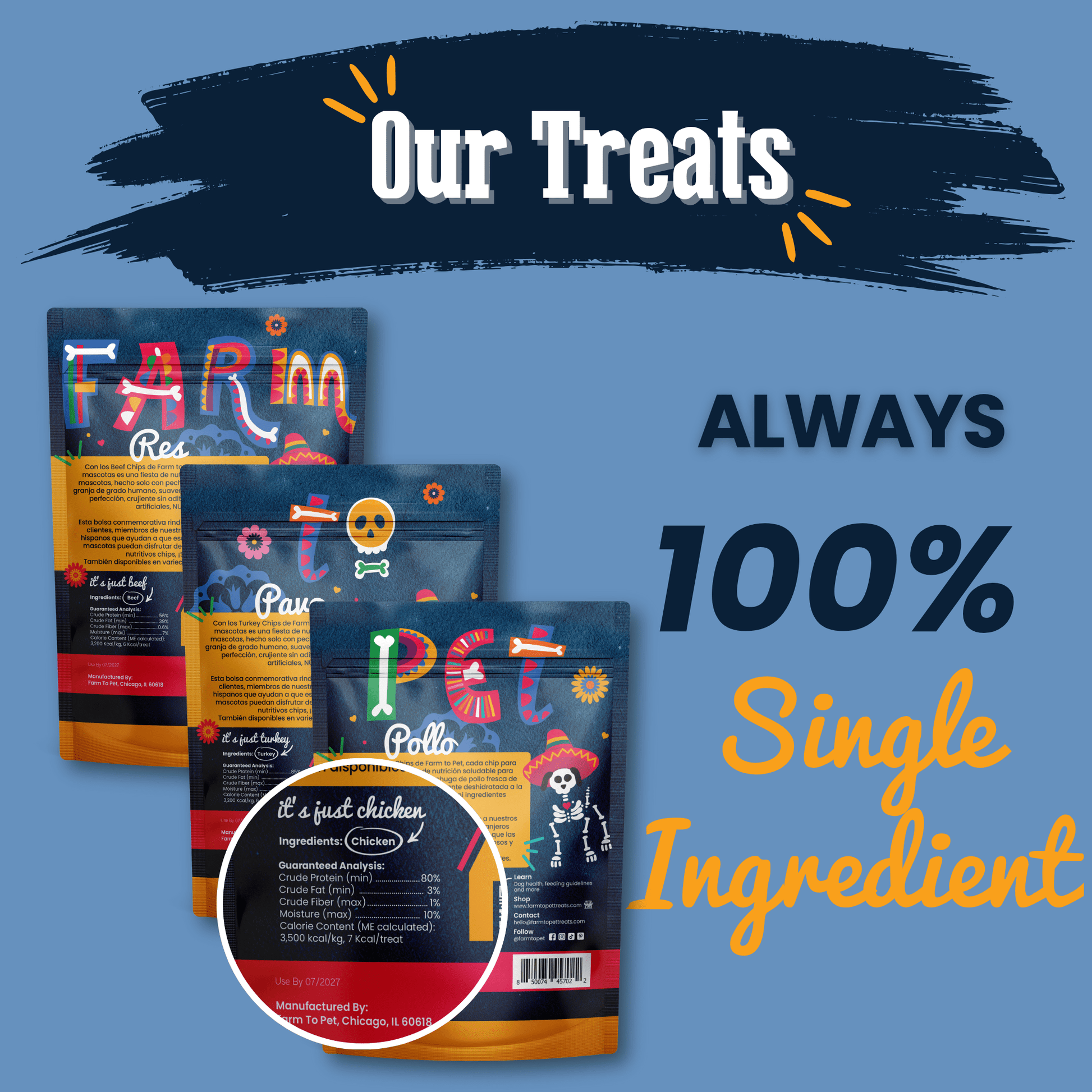 Premios Para Perros Fiesta Pack | Dog Treat Variety Bundle Farm To Pet