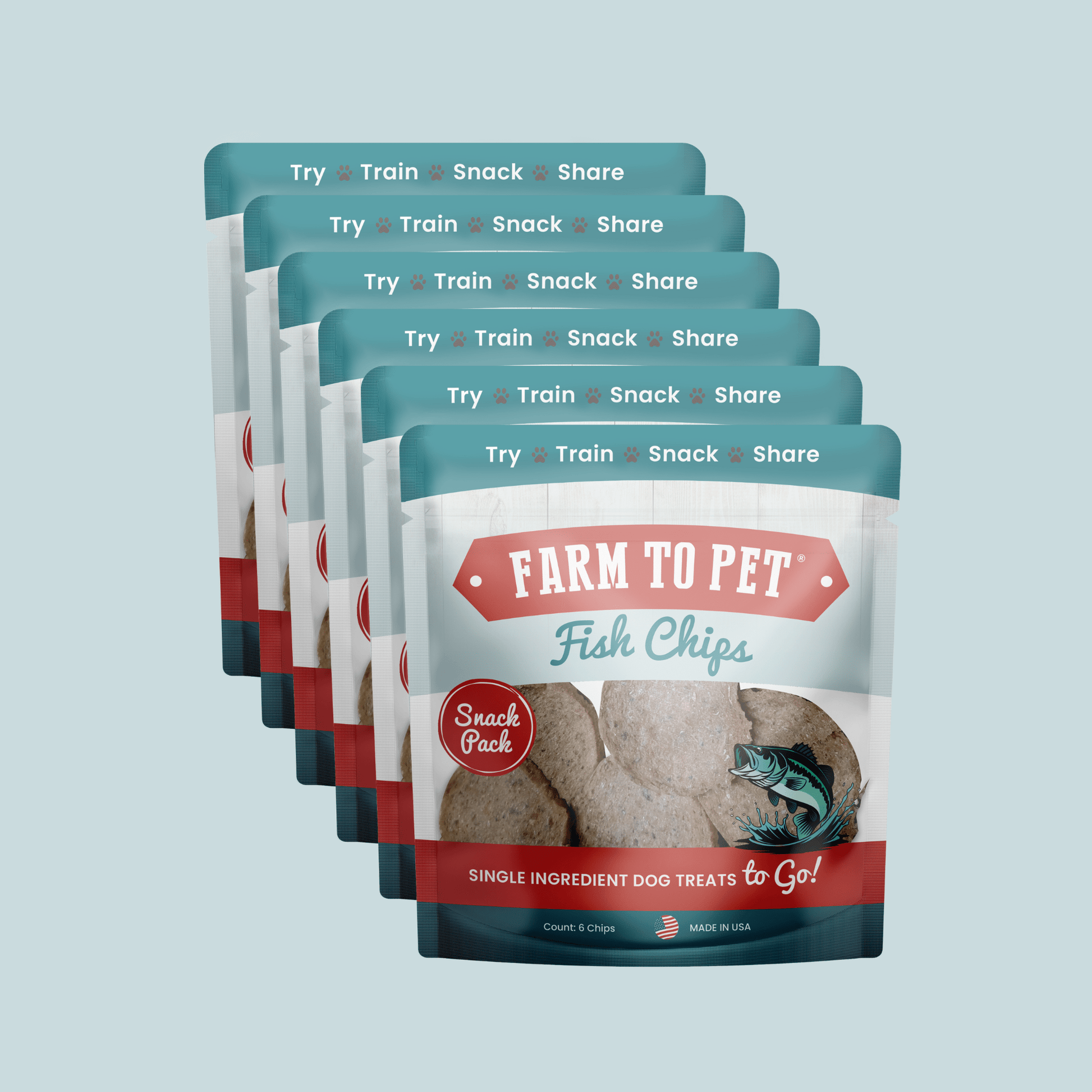 Fish Chips Snack Pack Bundles | Dog Treats for Training & Travel Farm To Pet