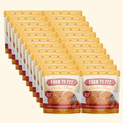 Chicken Chips Snack Pack Bundles | Dog Party Favors & Training Treats Farm To Pet