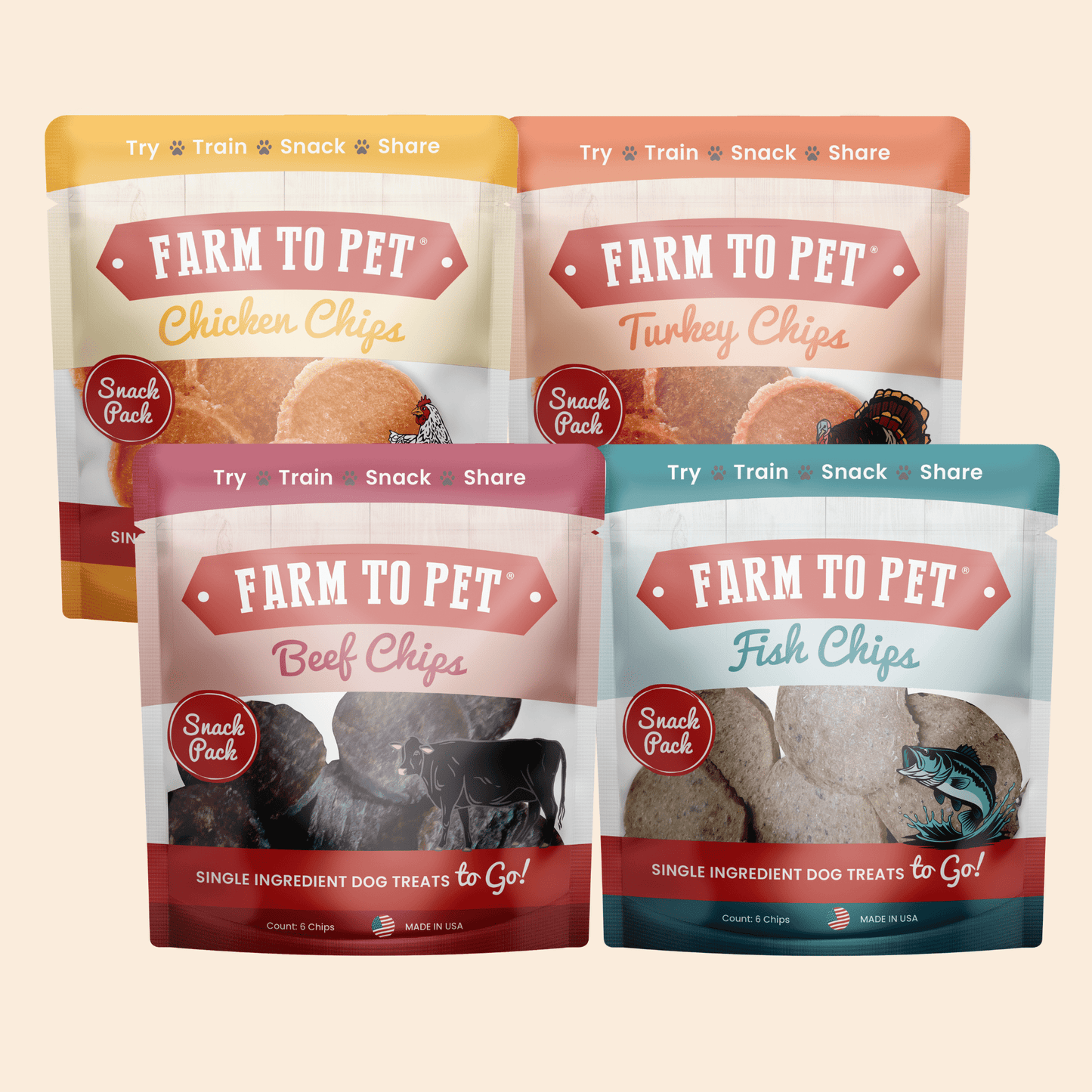 Snack Pack Dog Treat Sampler Farm To Pet