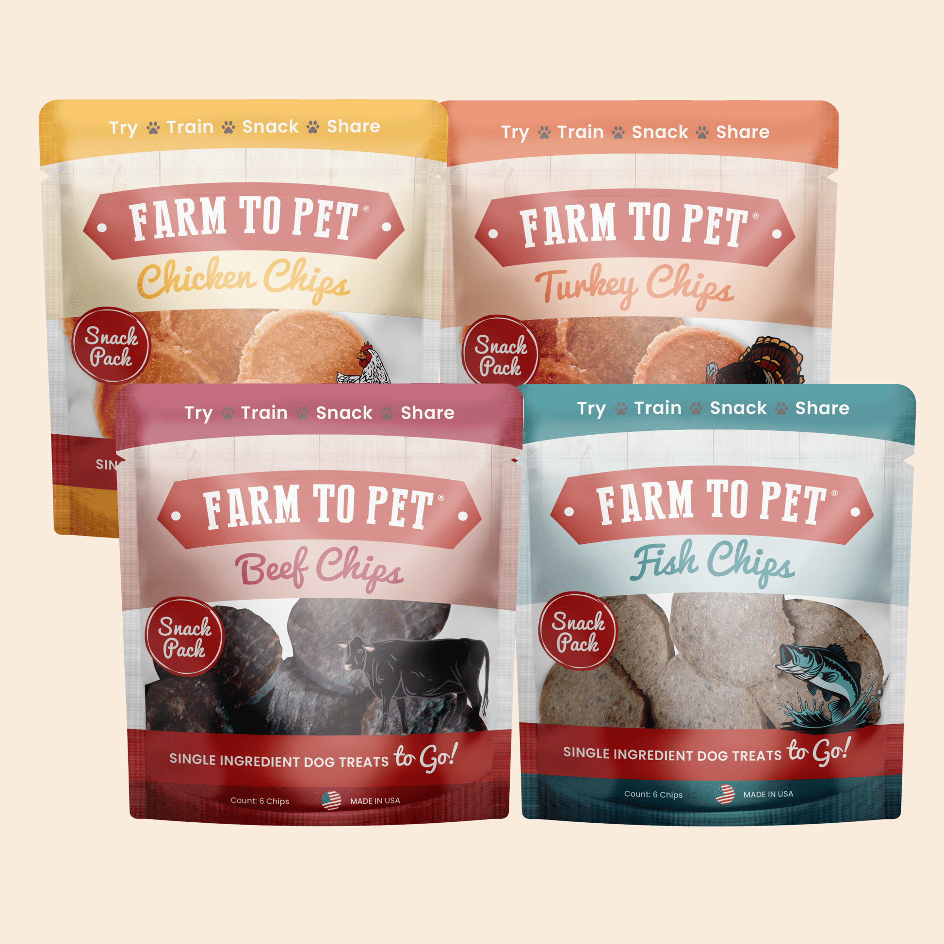 Snack Pack Dog Treat Sampler Farm To Pet