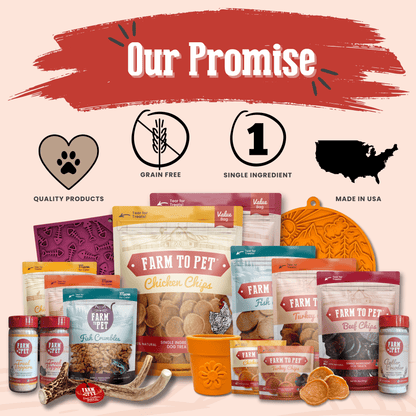 Turkey Chips for Dogs | All-Natural Single-Ingredient Healthy Dog Treats Farm To Pet