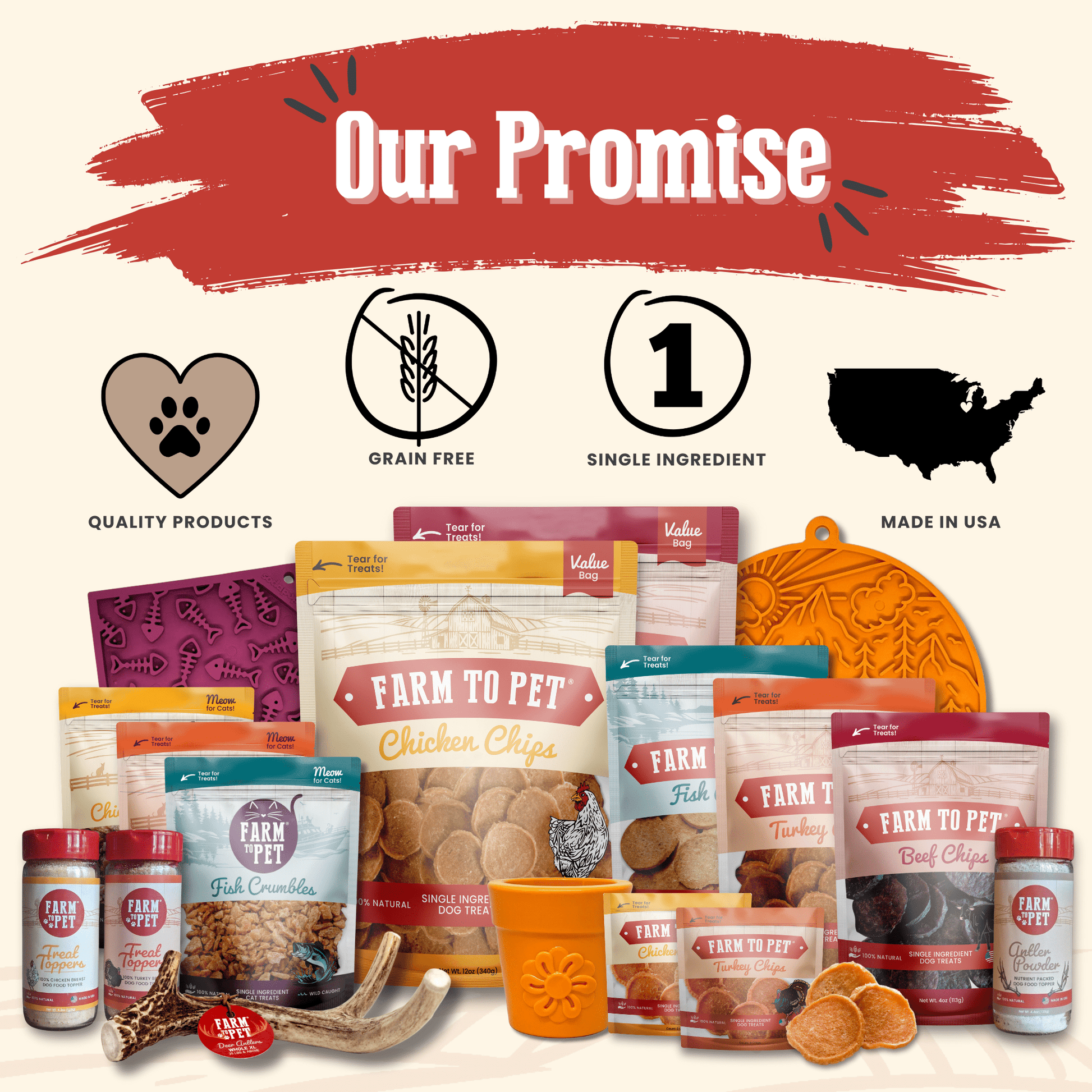 Puppy Packs 'n Snacks Dog Treat Starter Pack | Single-Ingredient Training Treats Farm To Pet