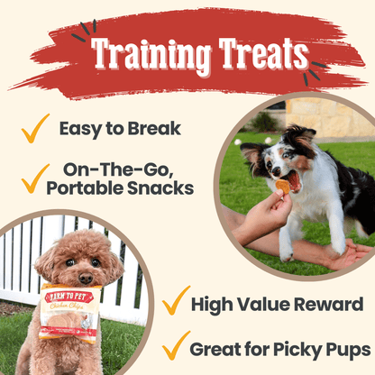 Chicken Chips Snack Pack Bundles | Dog Party Favors & Training Treats Farm To Pet