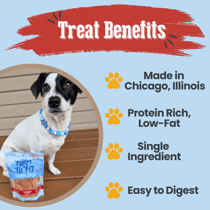 Chicago Chicken Chips for Dogs | Dog Treats To Celebrate Our Hometown Farm To Pet
