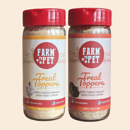 Chicken & Turkey Dog Food Topper Bundle Farm To Pet