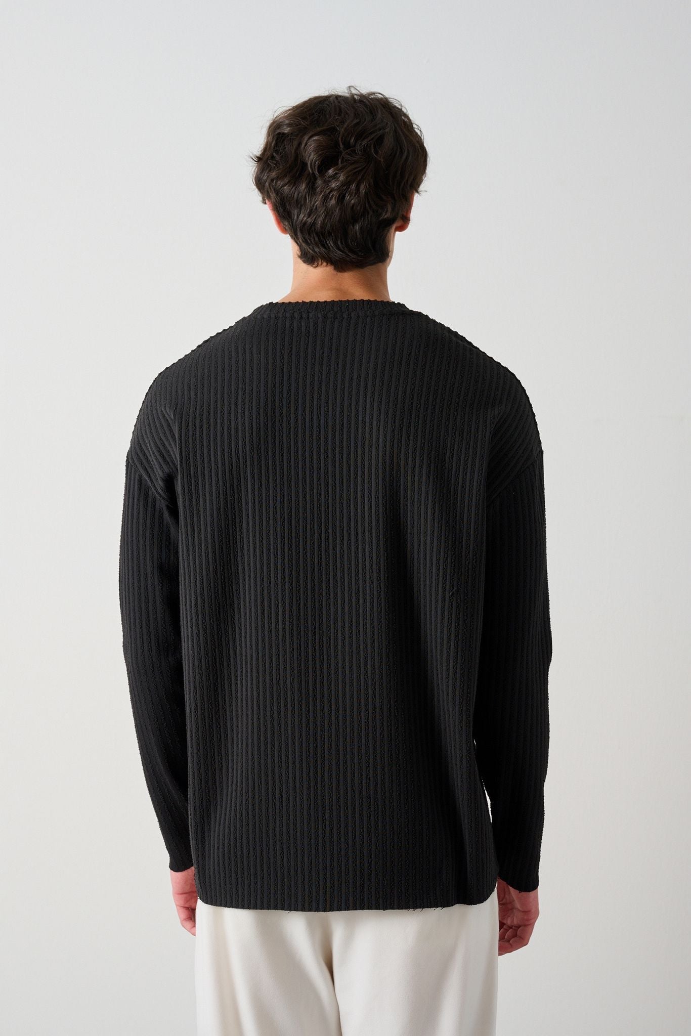 Modern Couture Patterned Oversized Knitwear Withinblack