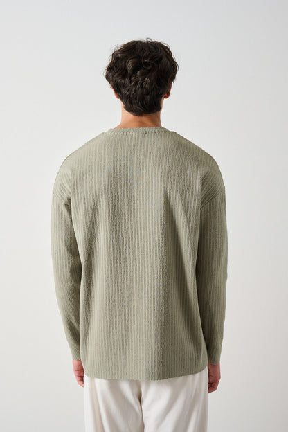 Modern Couture Patterned Oversized Knitwear Withinblack