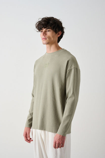 Modern Couture Patterned Oversized Knitwear Withinblack