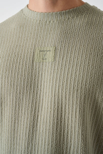 Modern Couture Patterned Oversized Knitwear Withinblack