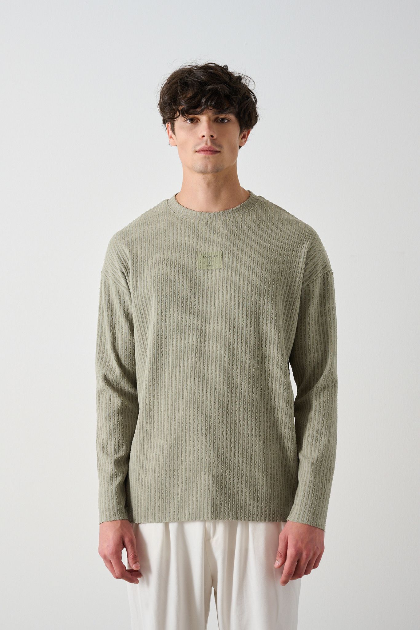 Modern Couture Patterned Oversized Knitwear Withinblack