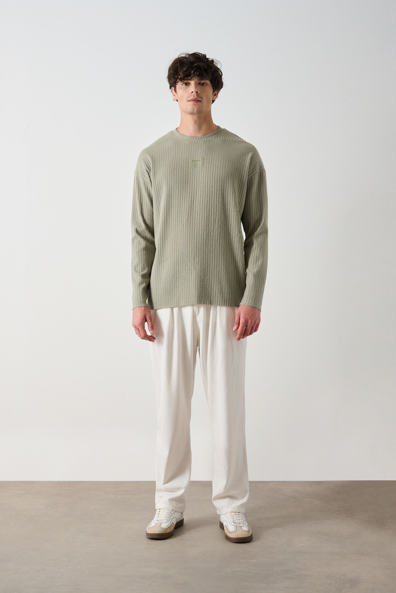 Modern Couture Patterned Oversized Knitwear Withinblack